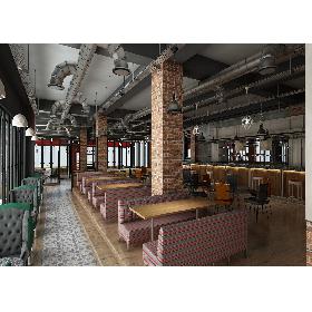 3D Restaurant Cafe Interior Full model